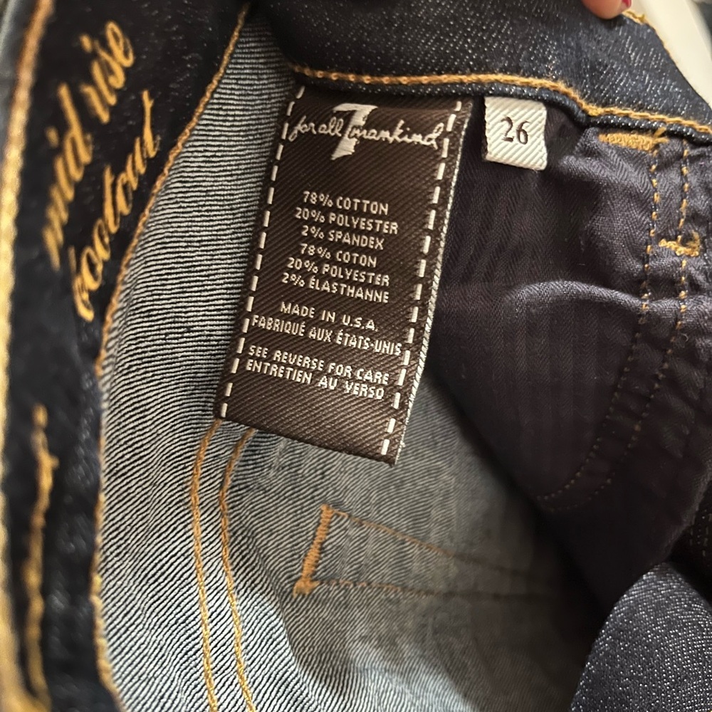 7 For All Mankind jeans. Bootcut. Size 26. Barely worn.